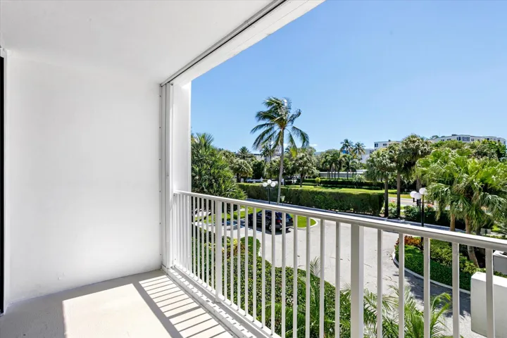 Balcony facing east