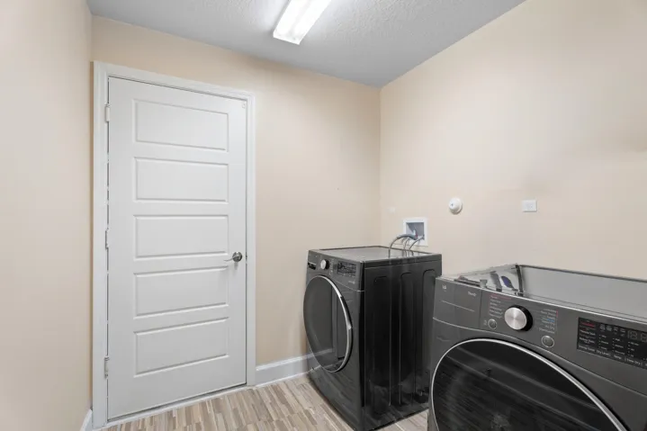 Interior laundry room