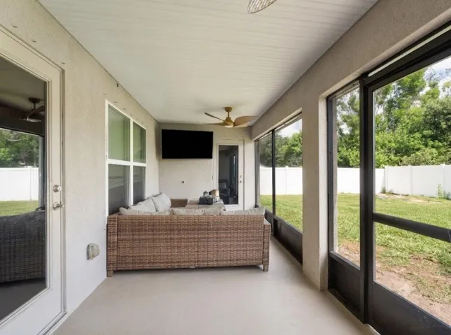 Screened patio