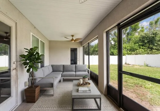 Virtually staged- patio