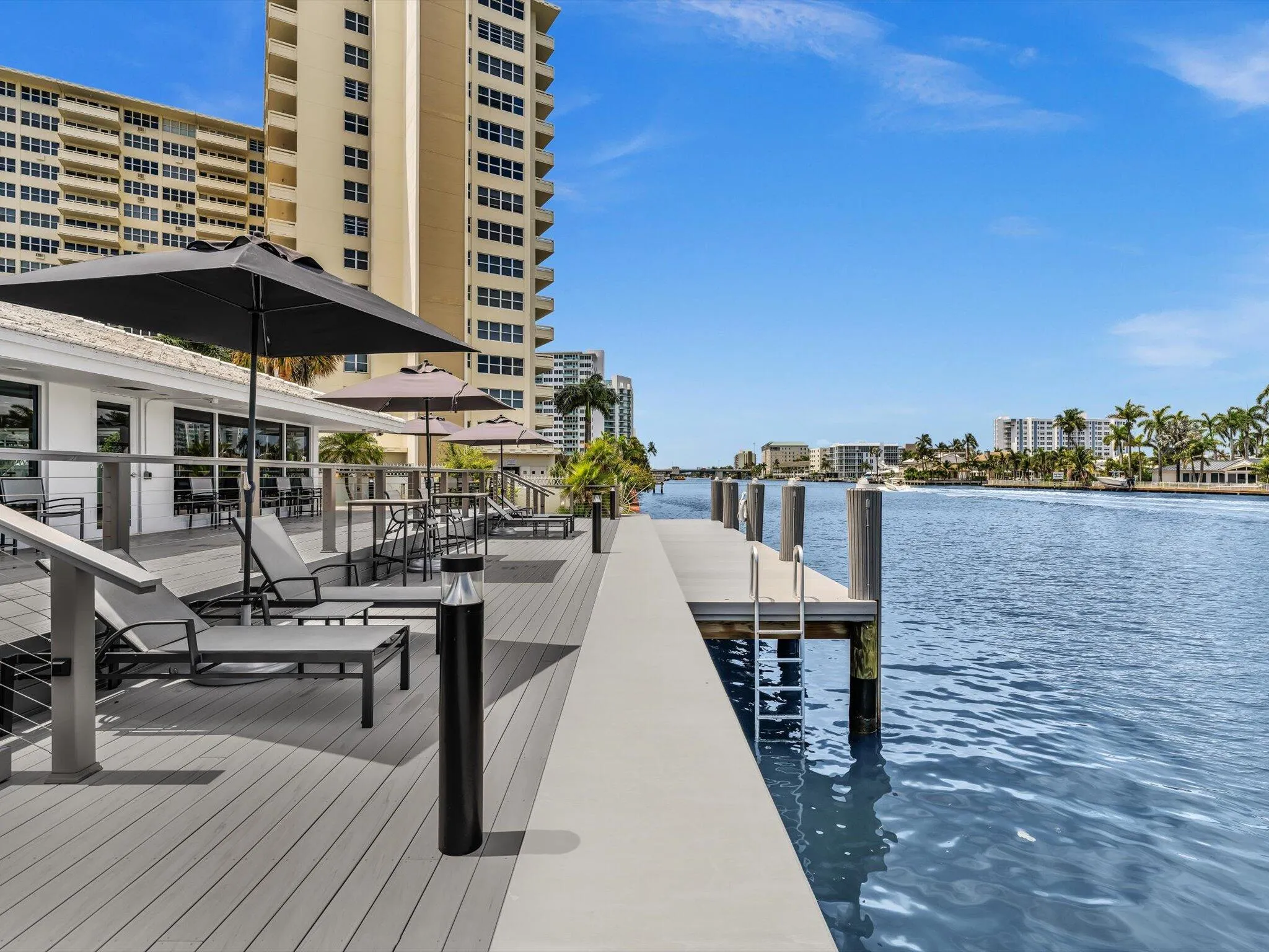 New seawall and dock