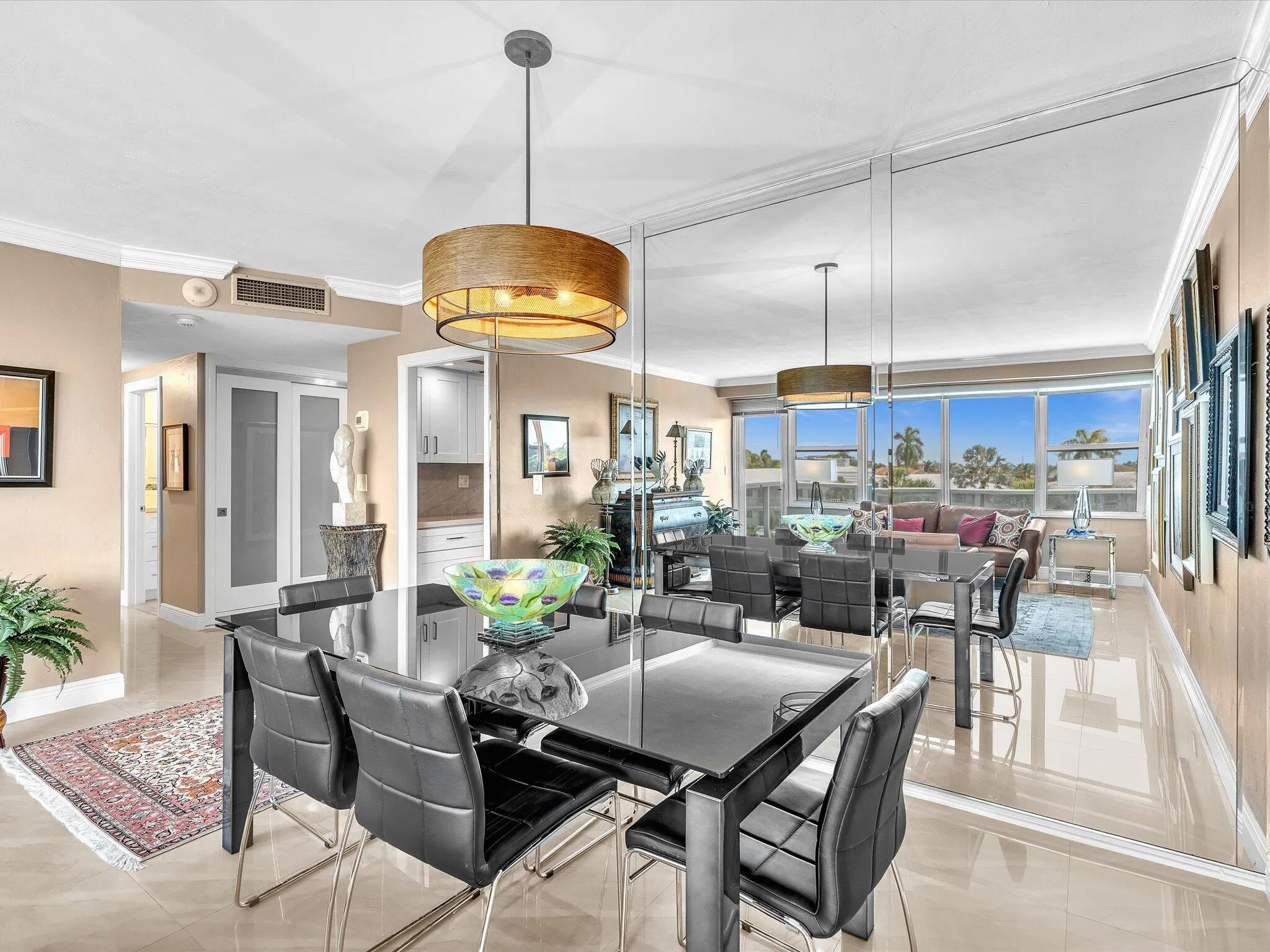 Spacious dining