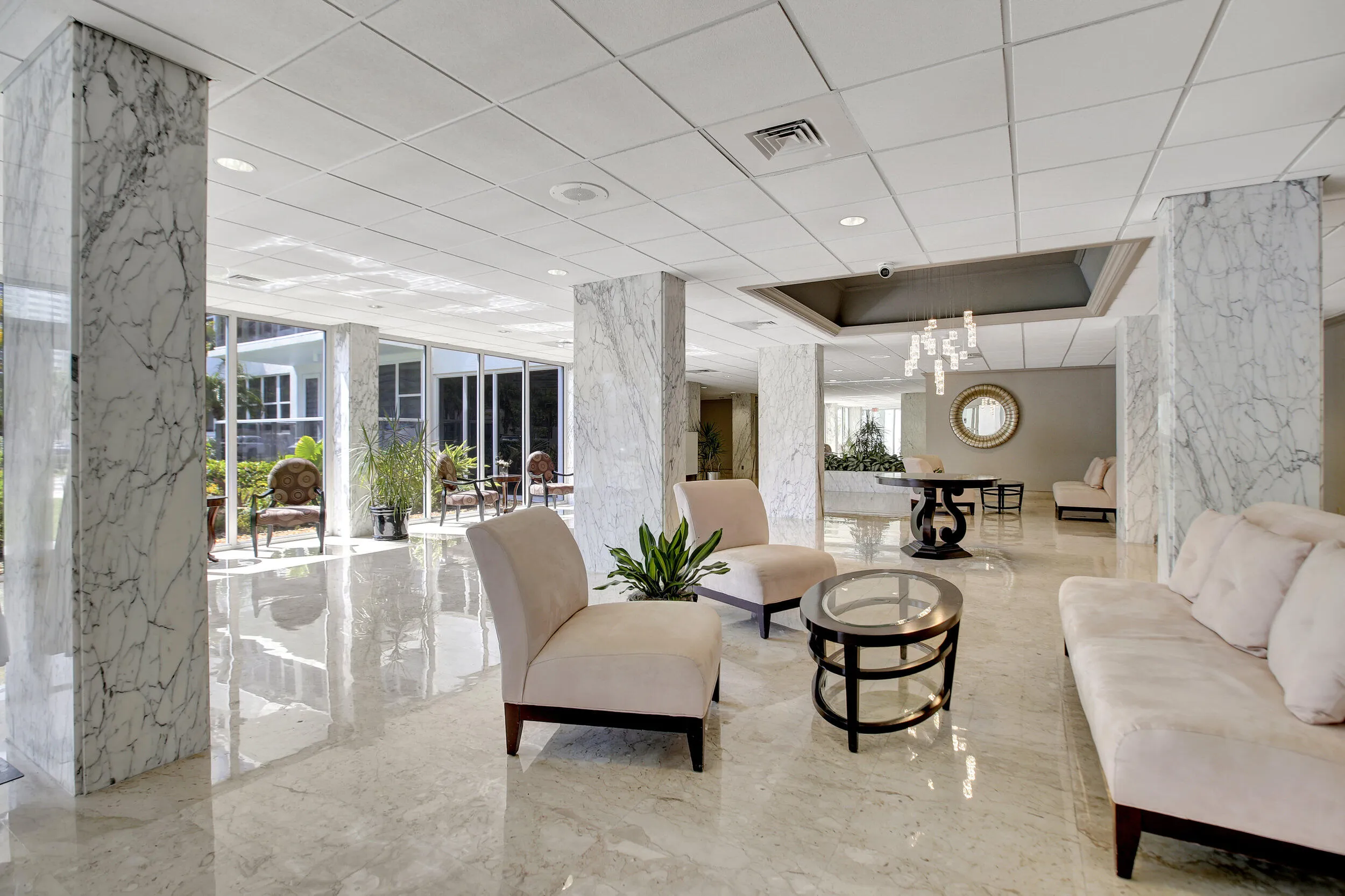 Marble lobby