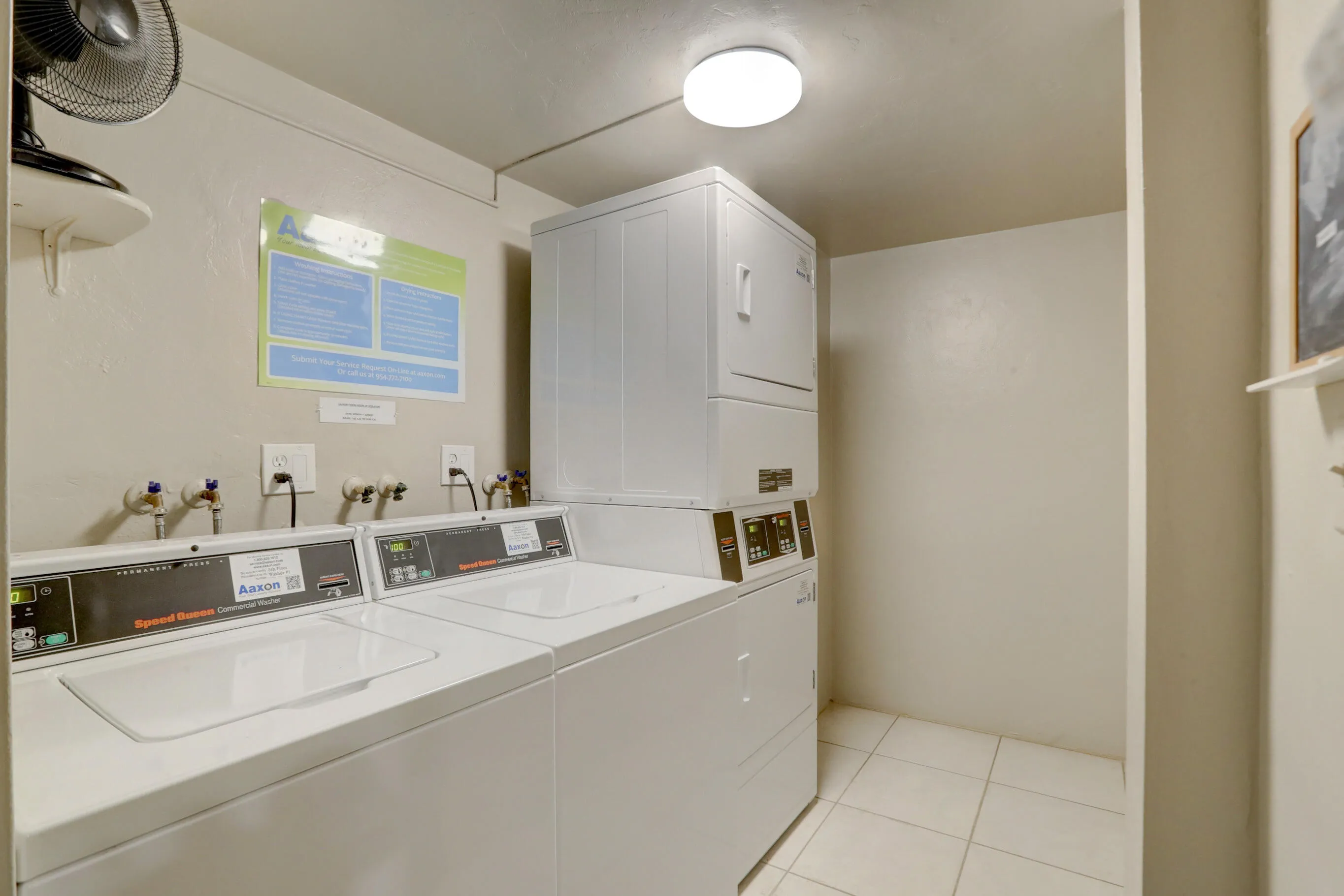 Laundry room on every floor