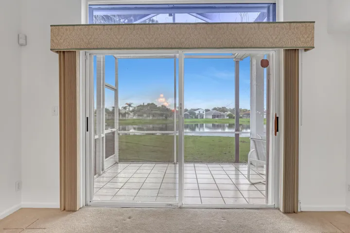 Lake view from living