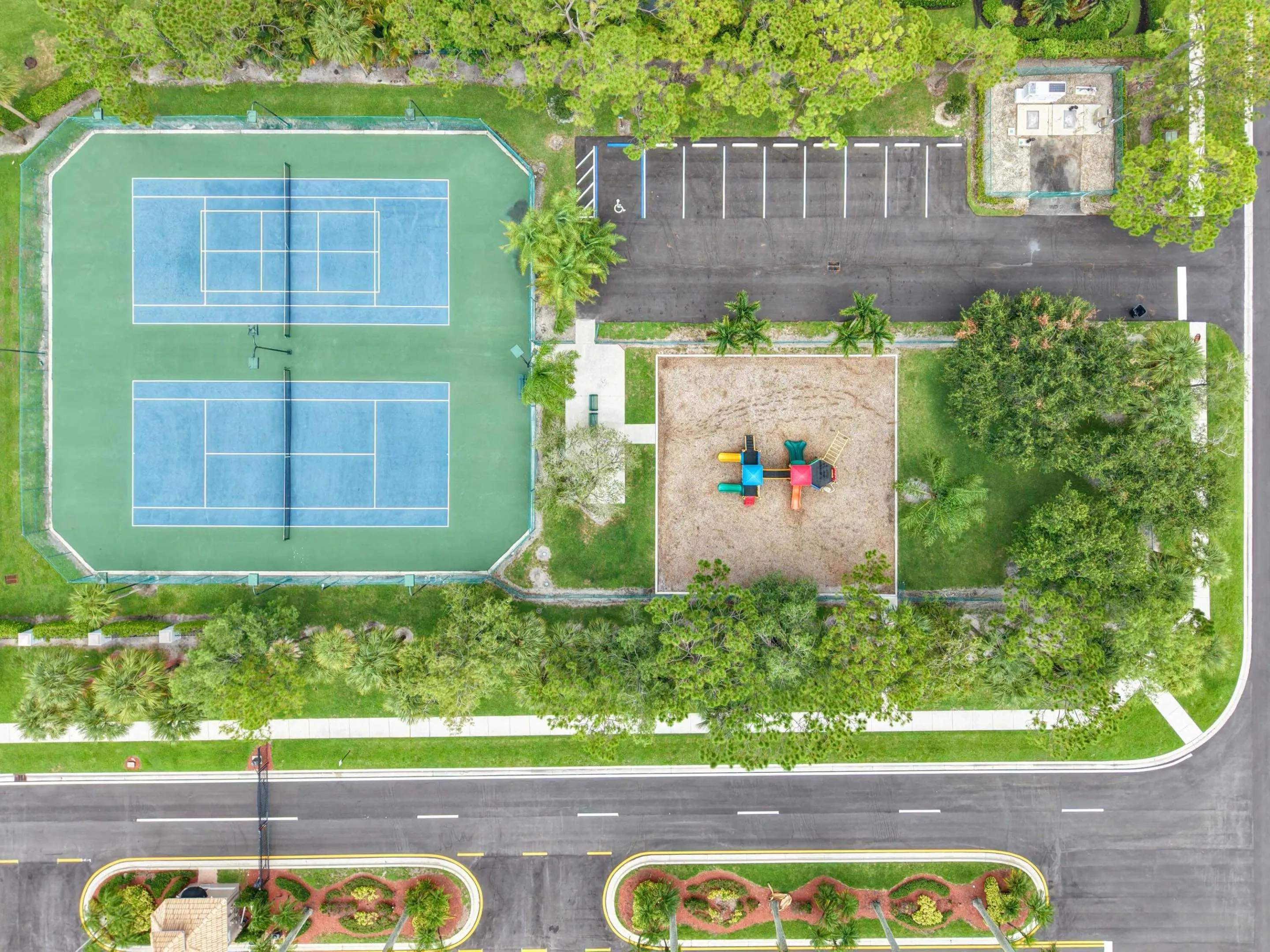 Drone Playground Tennis Courts