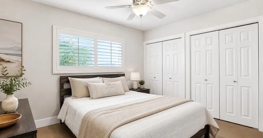 Virtually Staged 3rd Bedroom.