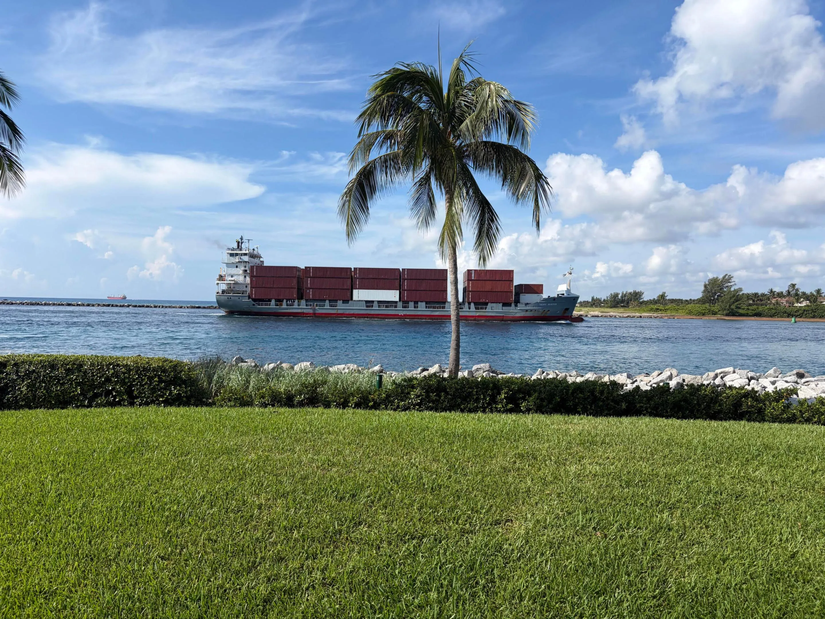 140 Inlet cargo ship