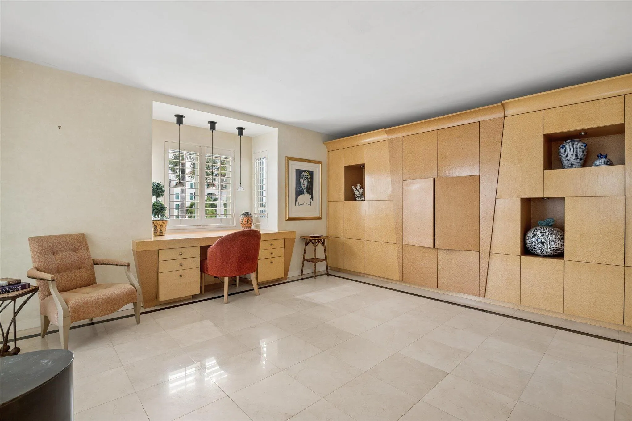 Built-Ins View To Water