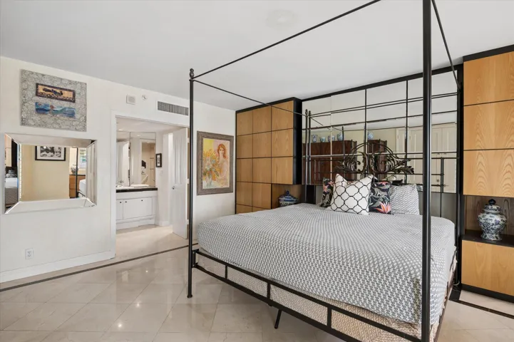 Built-Ins Behind Bed