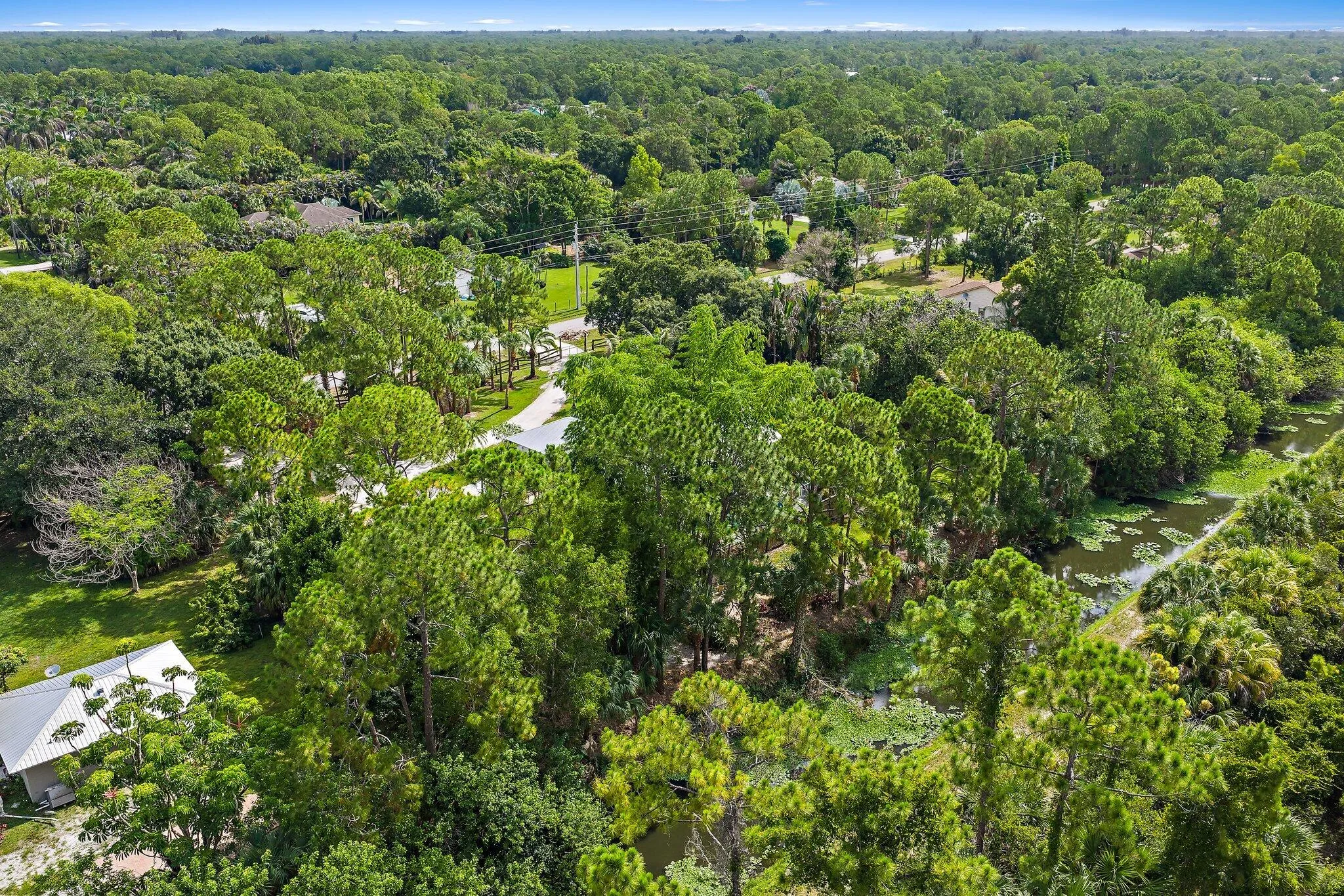 Aerial of the surrounding area