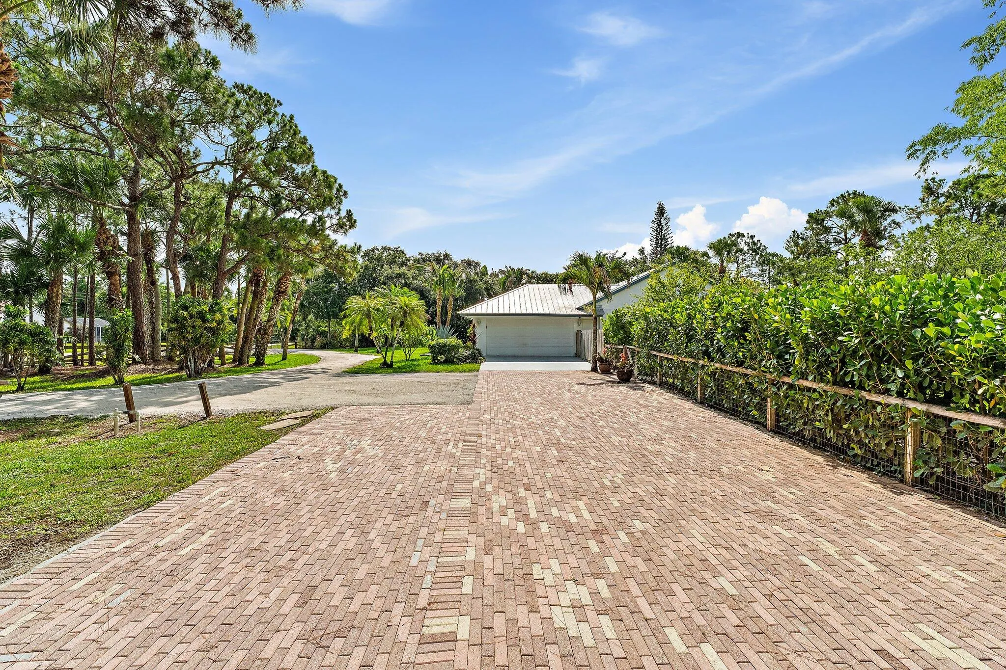Driveway and paver entry