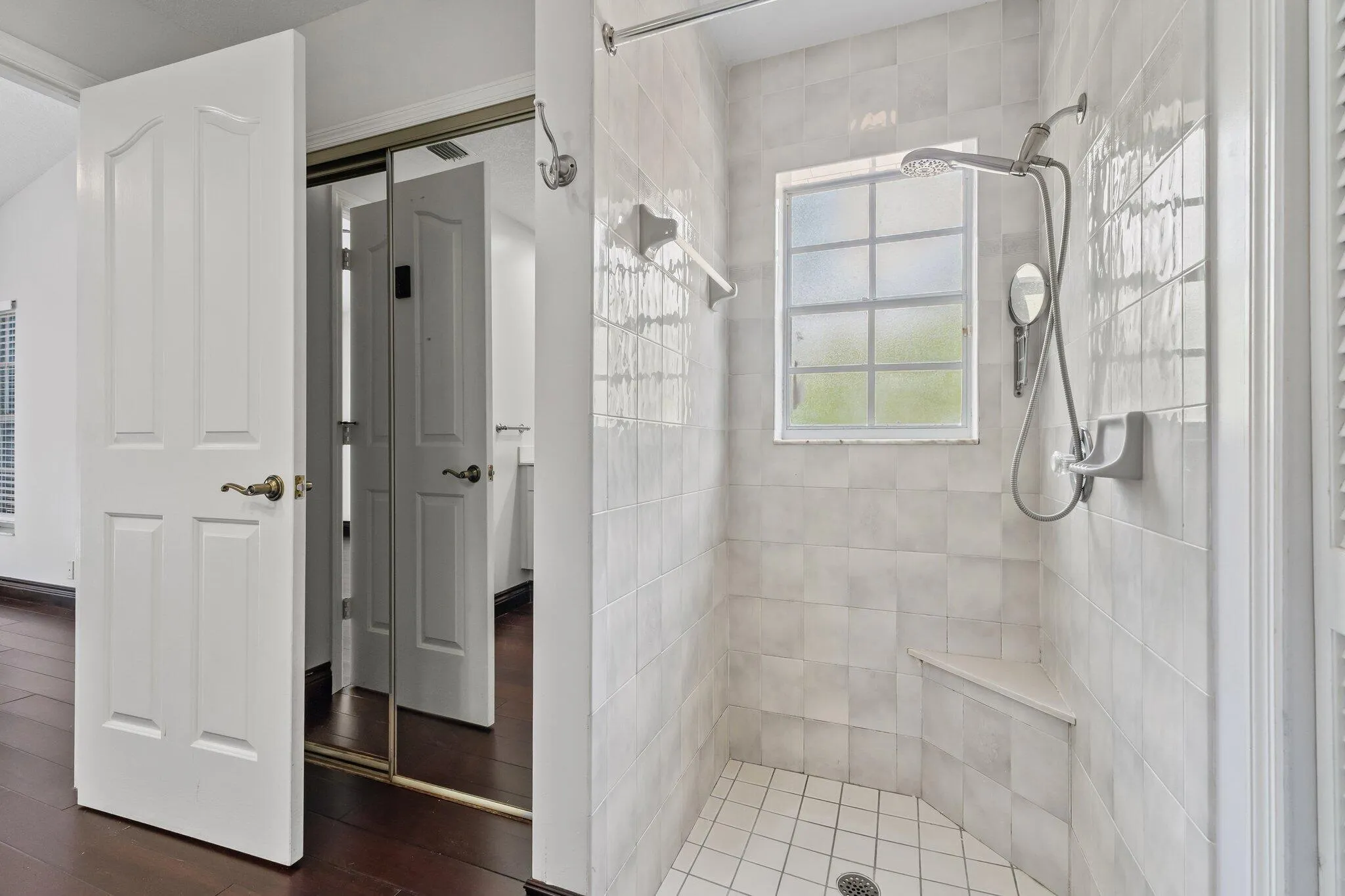 Primary bath walk-in shower