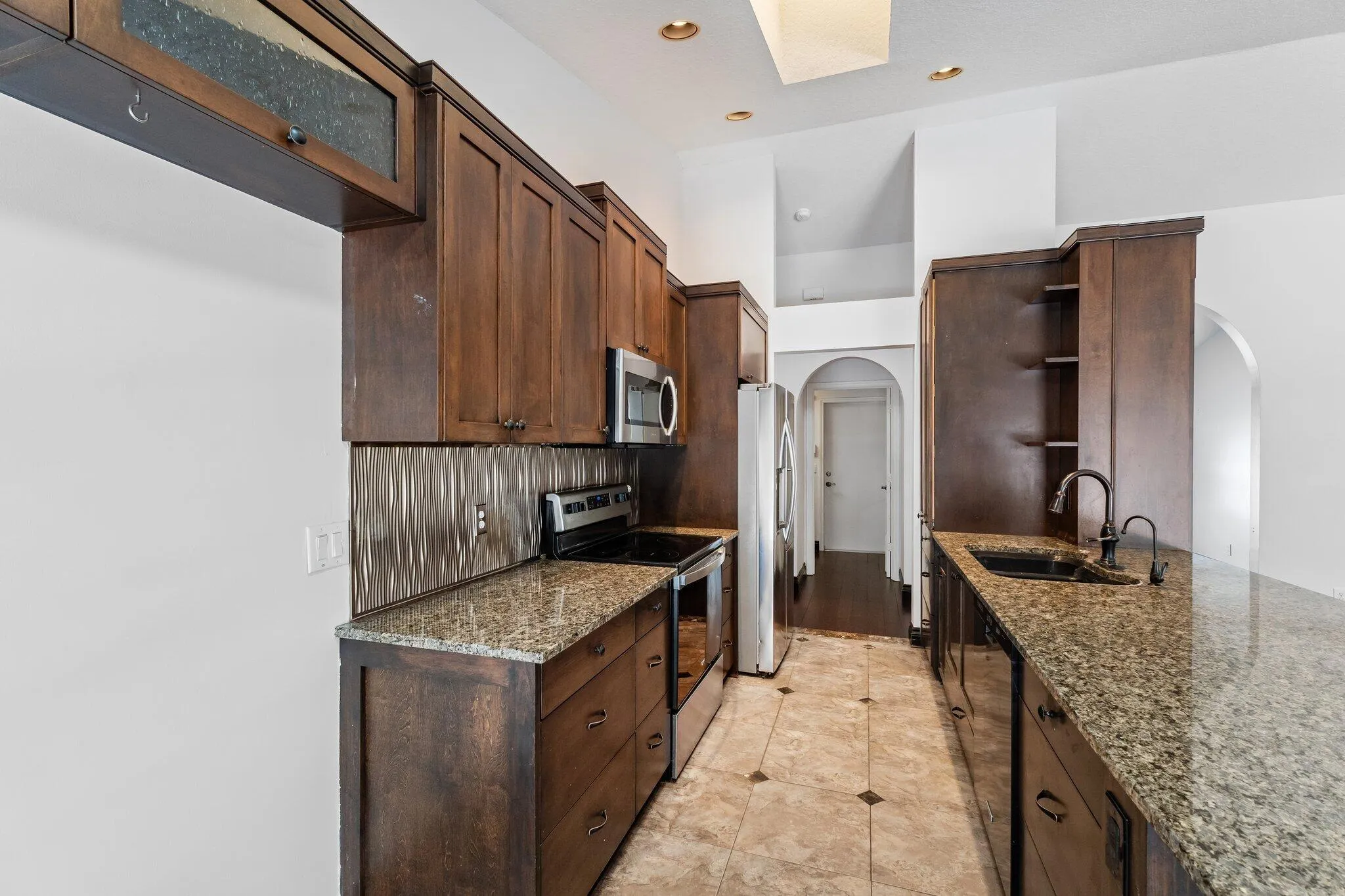 Kitchen with stainless appliances