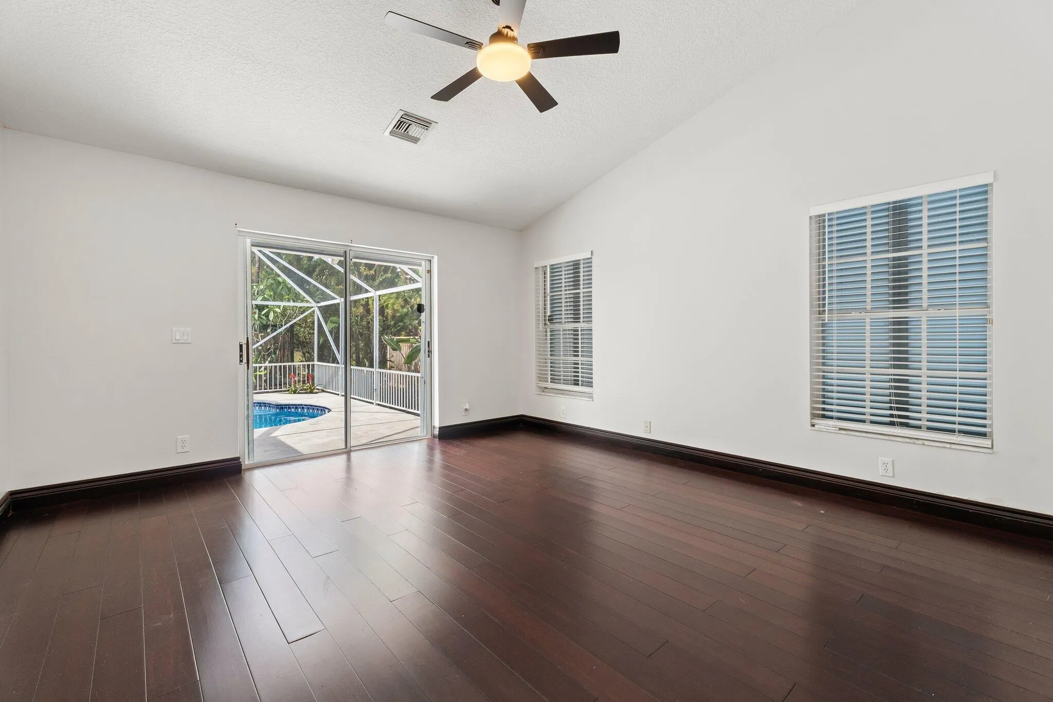 Primary bedroom with pool access