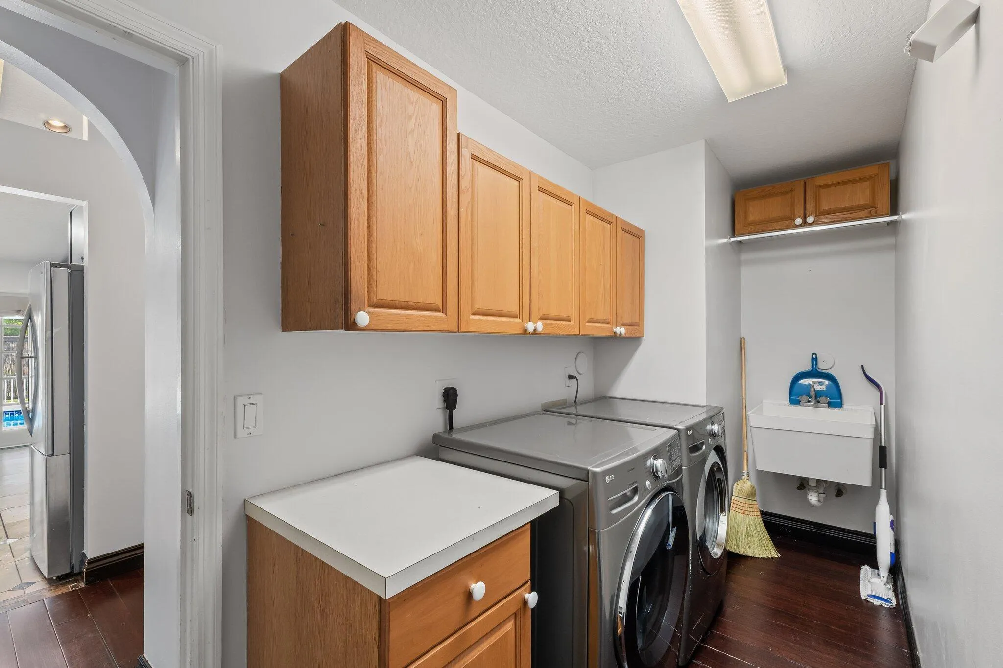 Interior laundry room