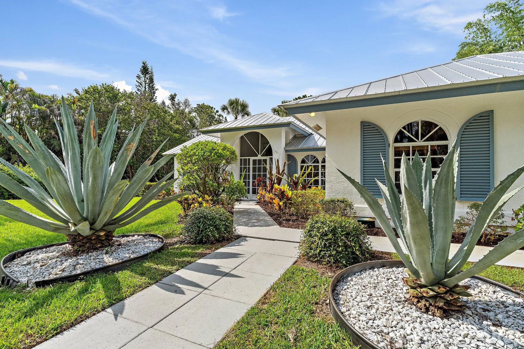 Front entry and walkway