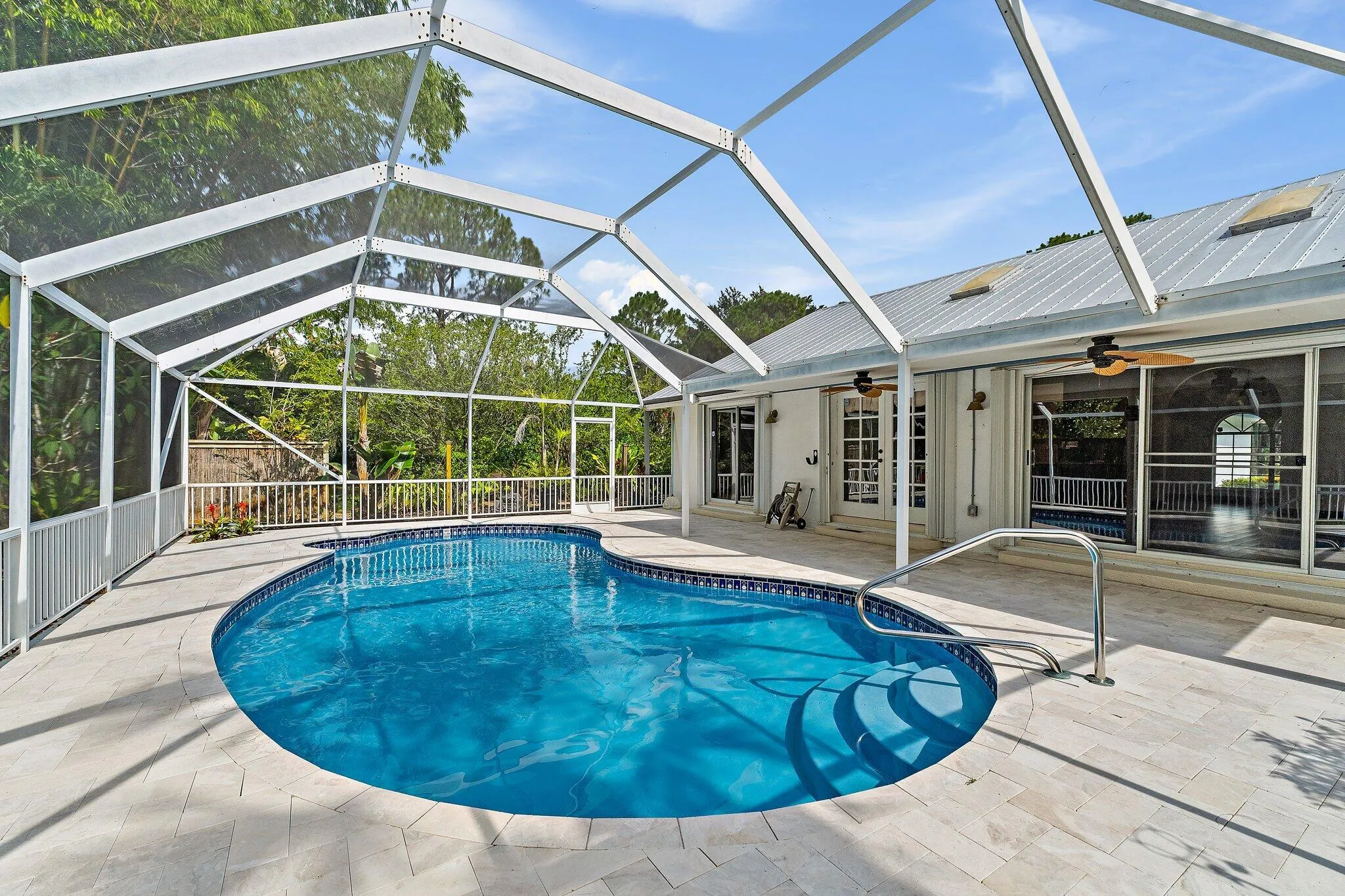 Screened pool and covered lanai