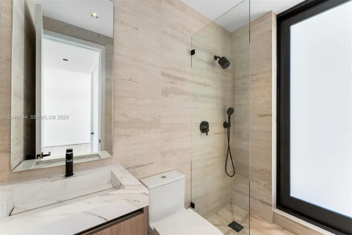 Rooftop bathroom