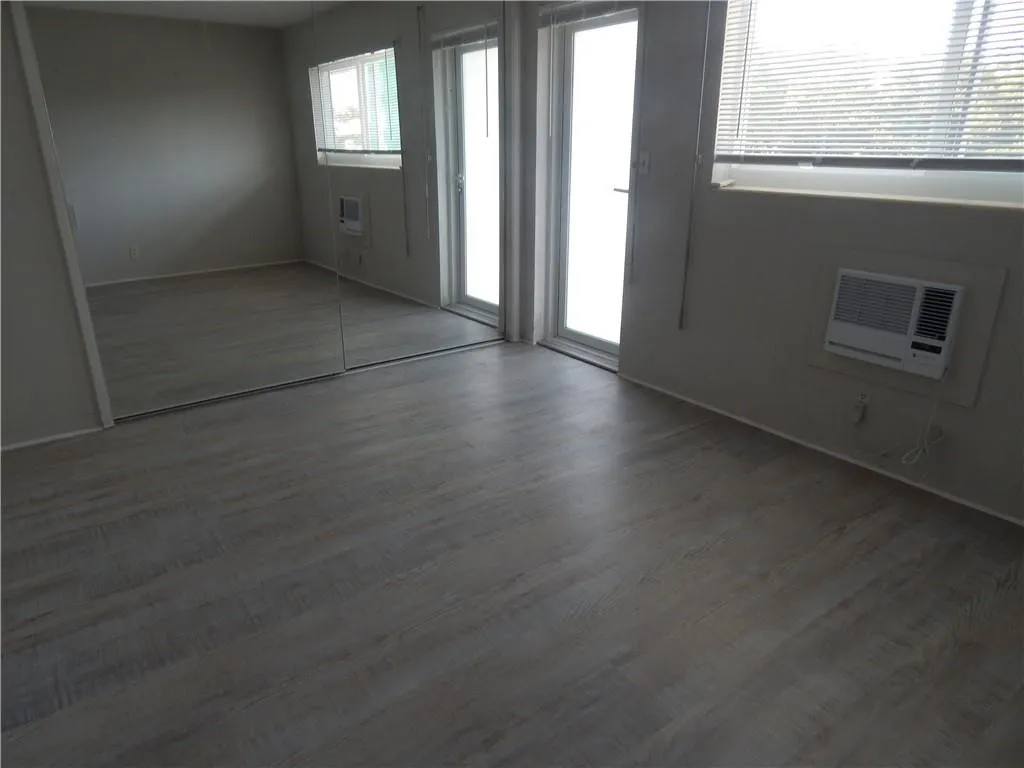 Bedroom with large closet