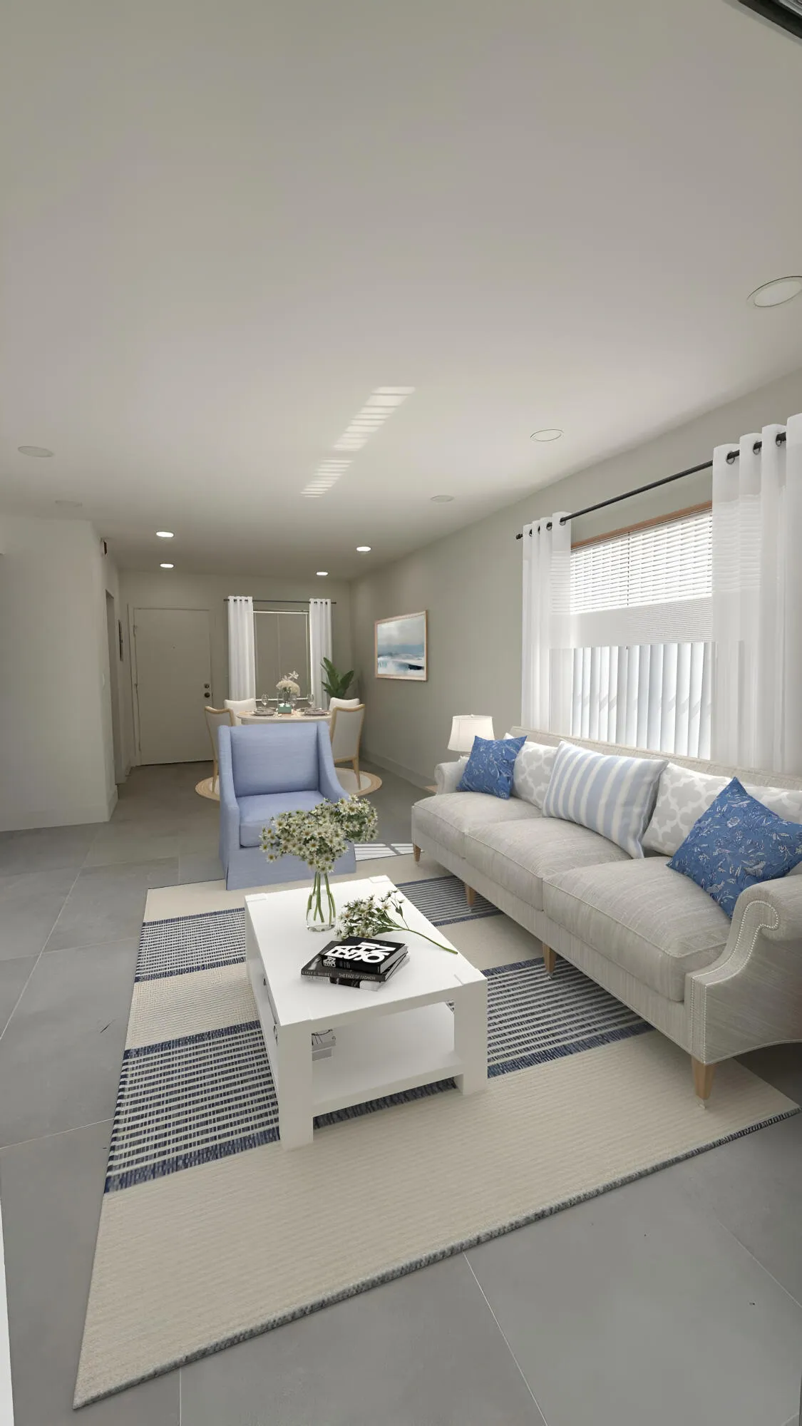 Living and Dining room Staged Picture