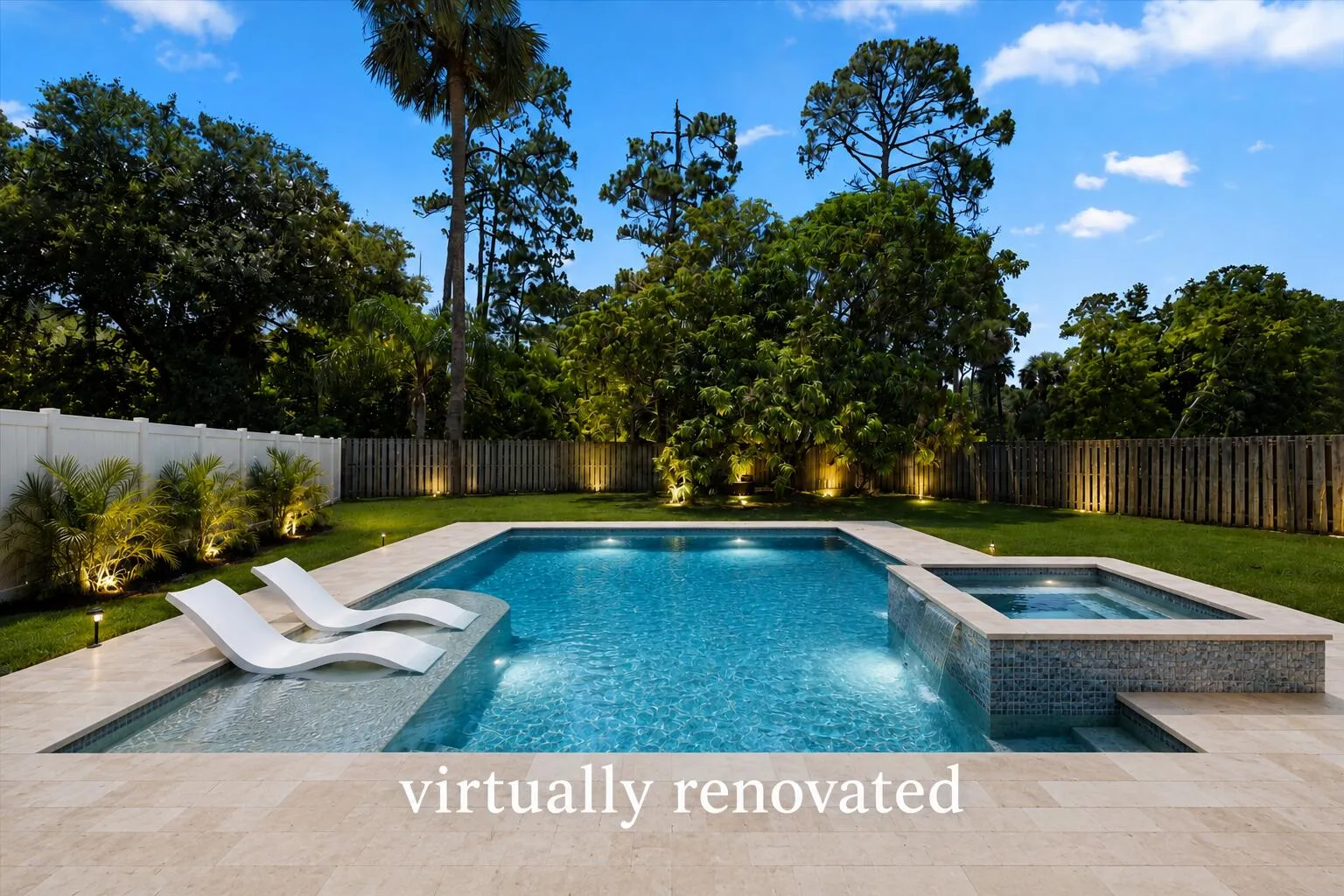 There's plenty of room for a pool and more to be added to the backyard!