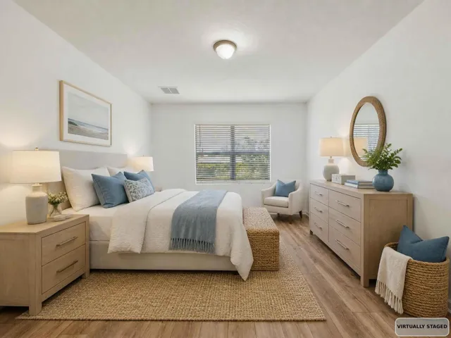 Primary Bedroom Staged