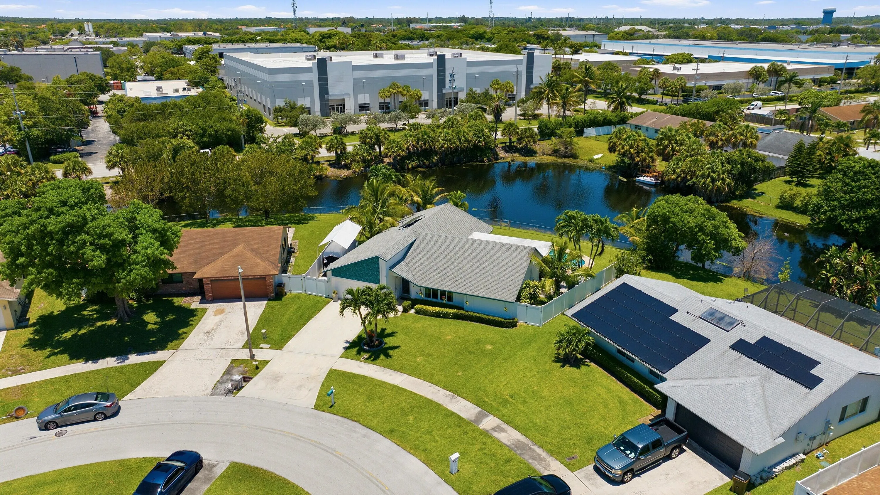 Exterior - Lakefront, pie-shaped lot