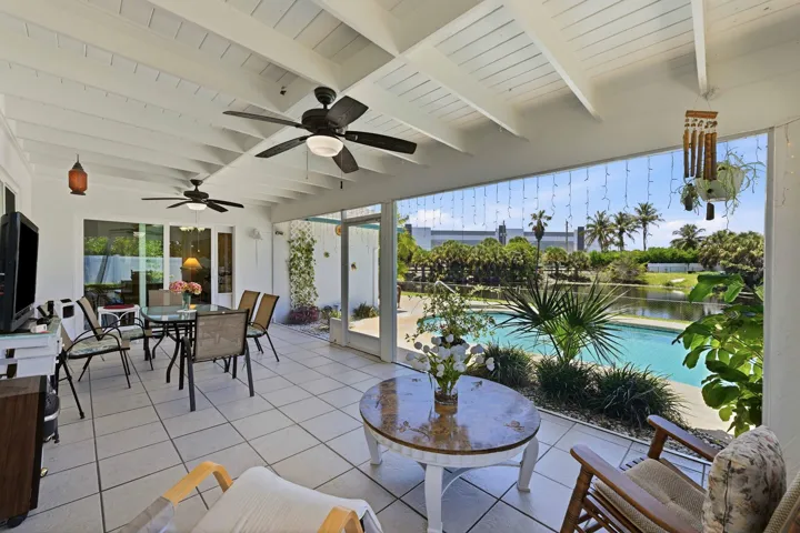 Screened in and covered patio