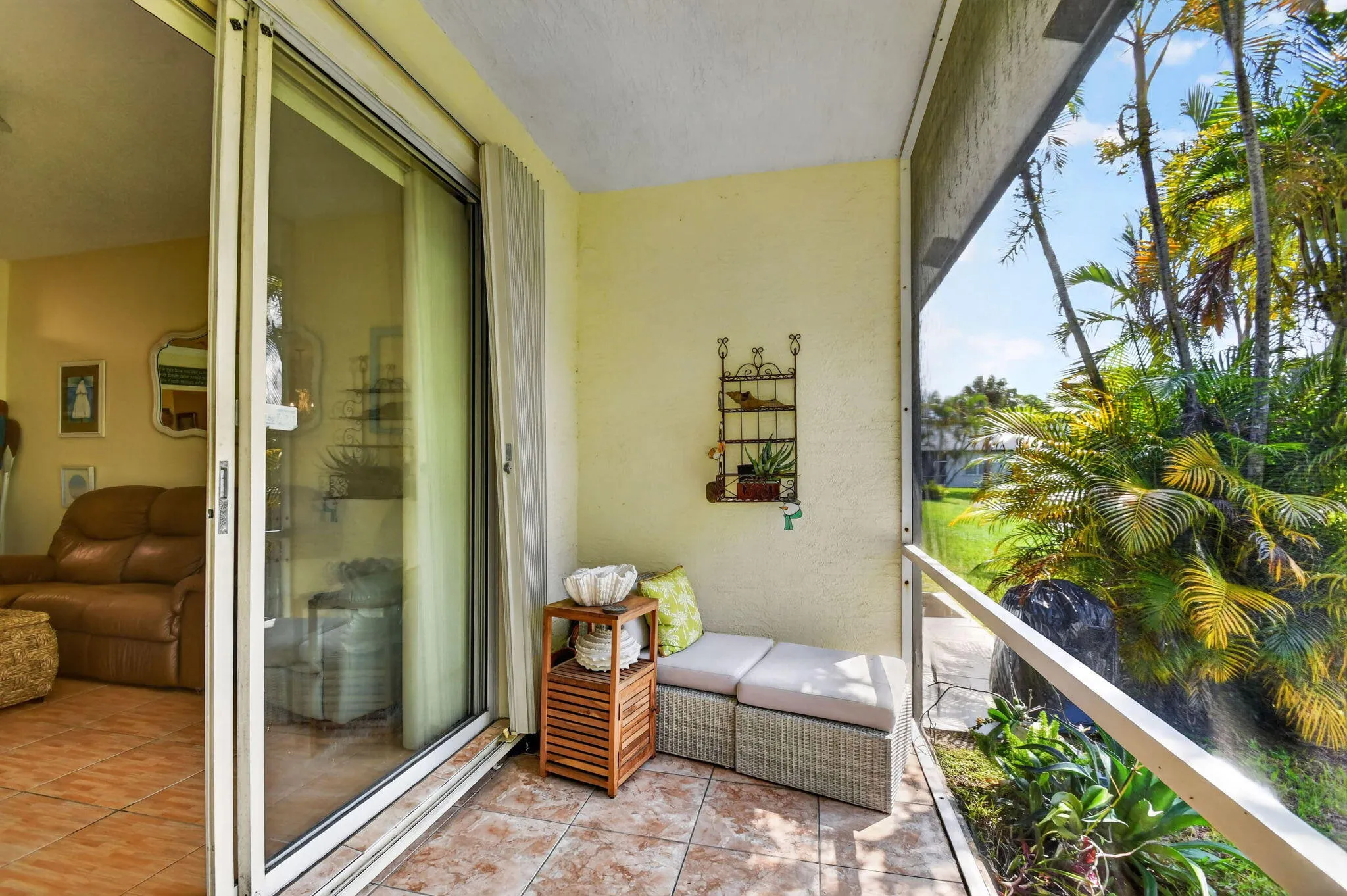 Porch, open to living room