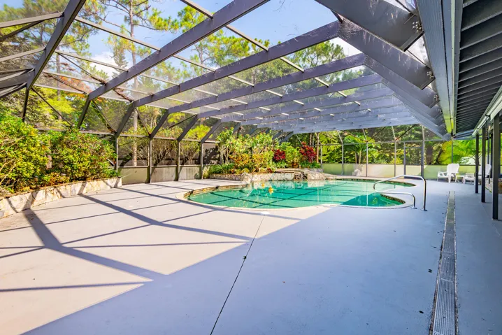 Enclosed Pool with Care-taker self-cleaning system