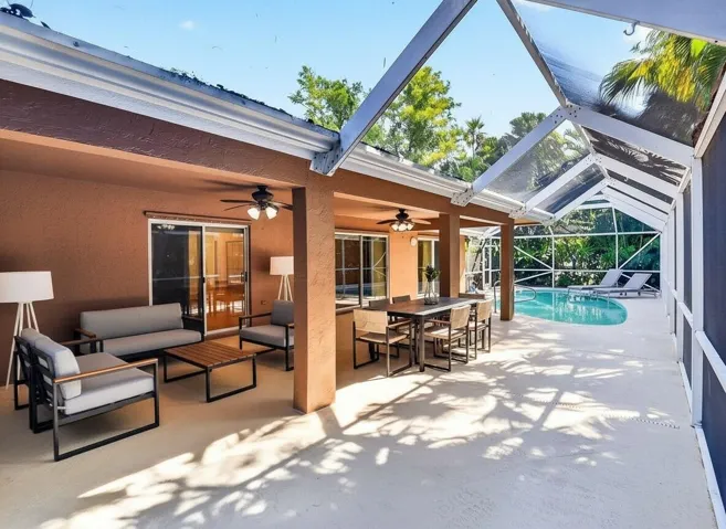 virtually staged patio