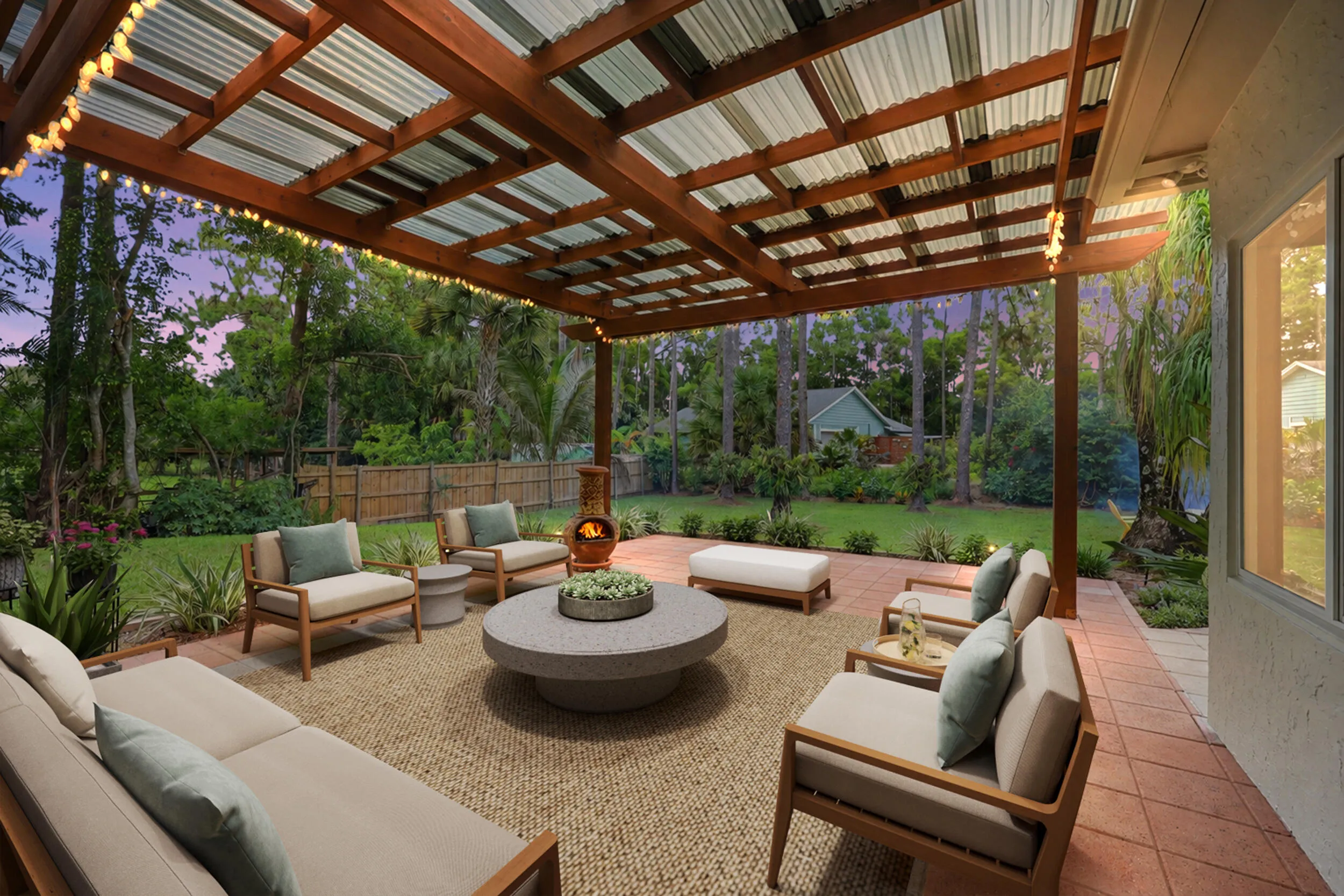 COVERED PERGOLA