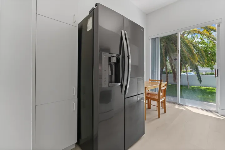 Kitchen opens up to patio
