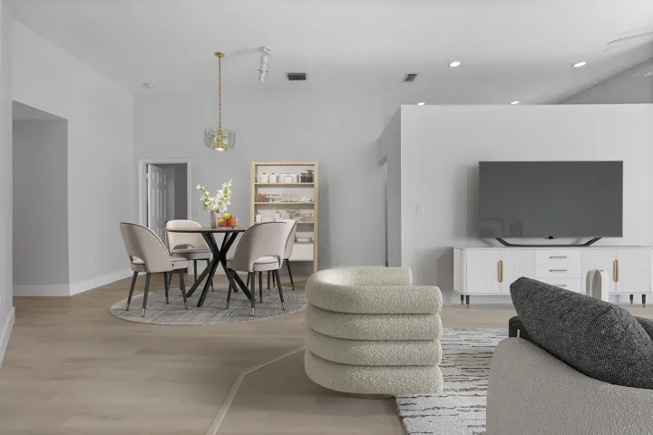 Dining area off kitchen.