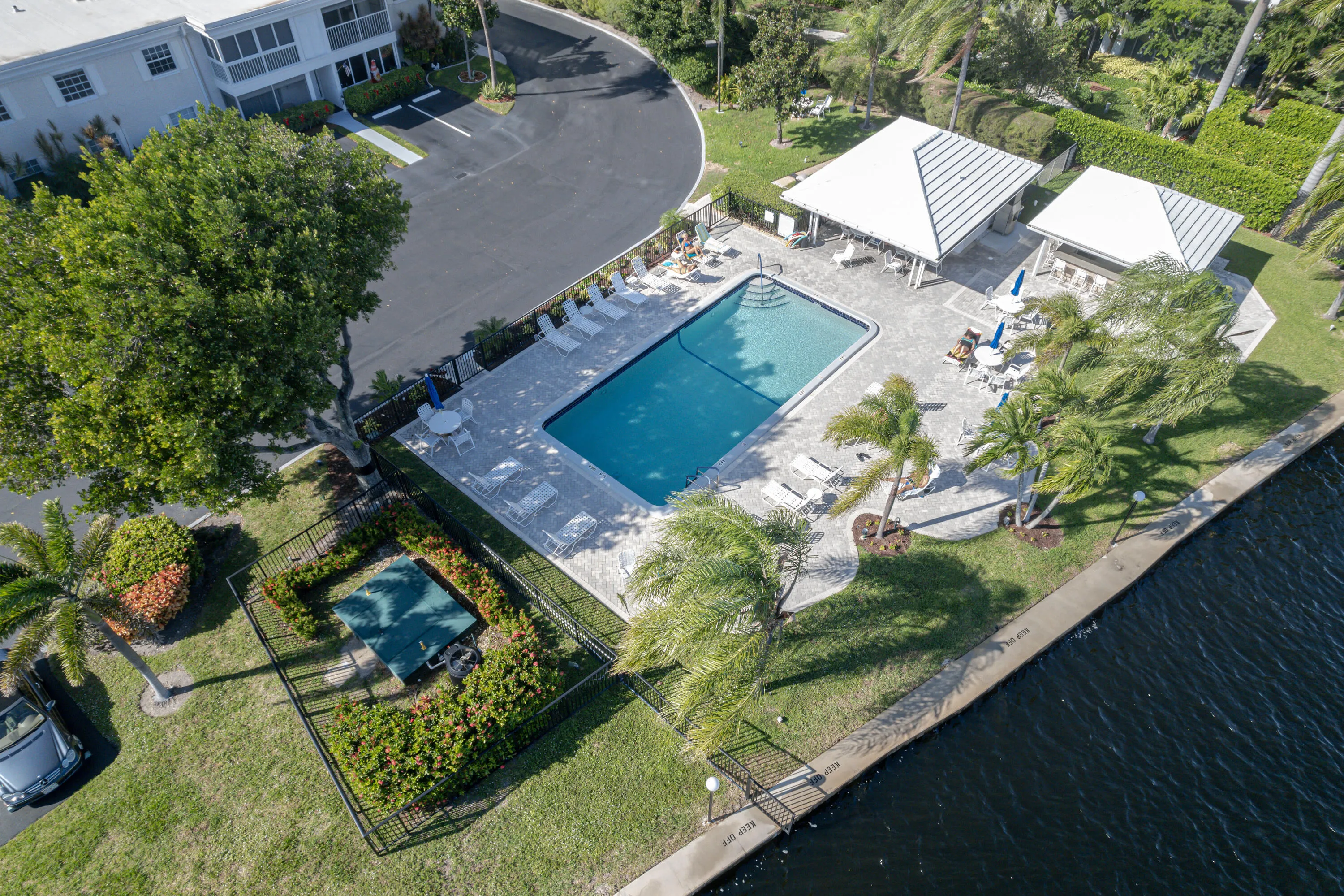 Aerial Pool on Intercoastal