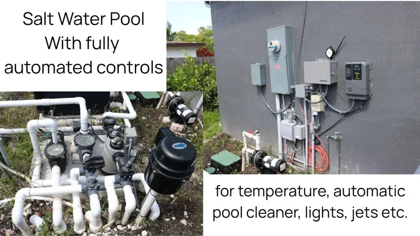 NEW SALTWATER POOL EQUIPMENTRecently upgraded saltwater pool equipment helps ensure efficient operation, lower maintenance, and year-round enjoyment. Wilton Manors home for sale, heated saltwater pool, smart home, vacation rental, South Florida living, move-in ready home, pool home, luxury primary suite, chef's kitchen, energy-efficient home.