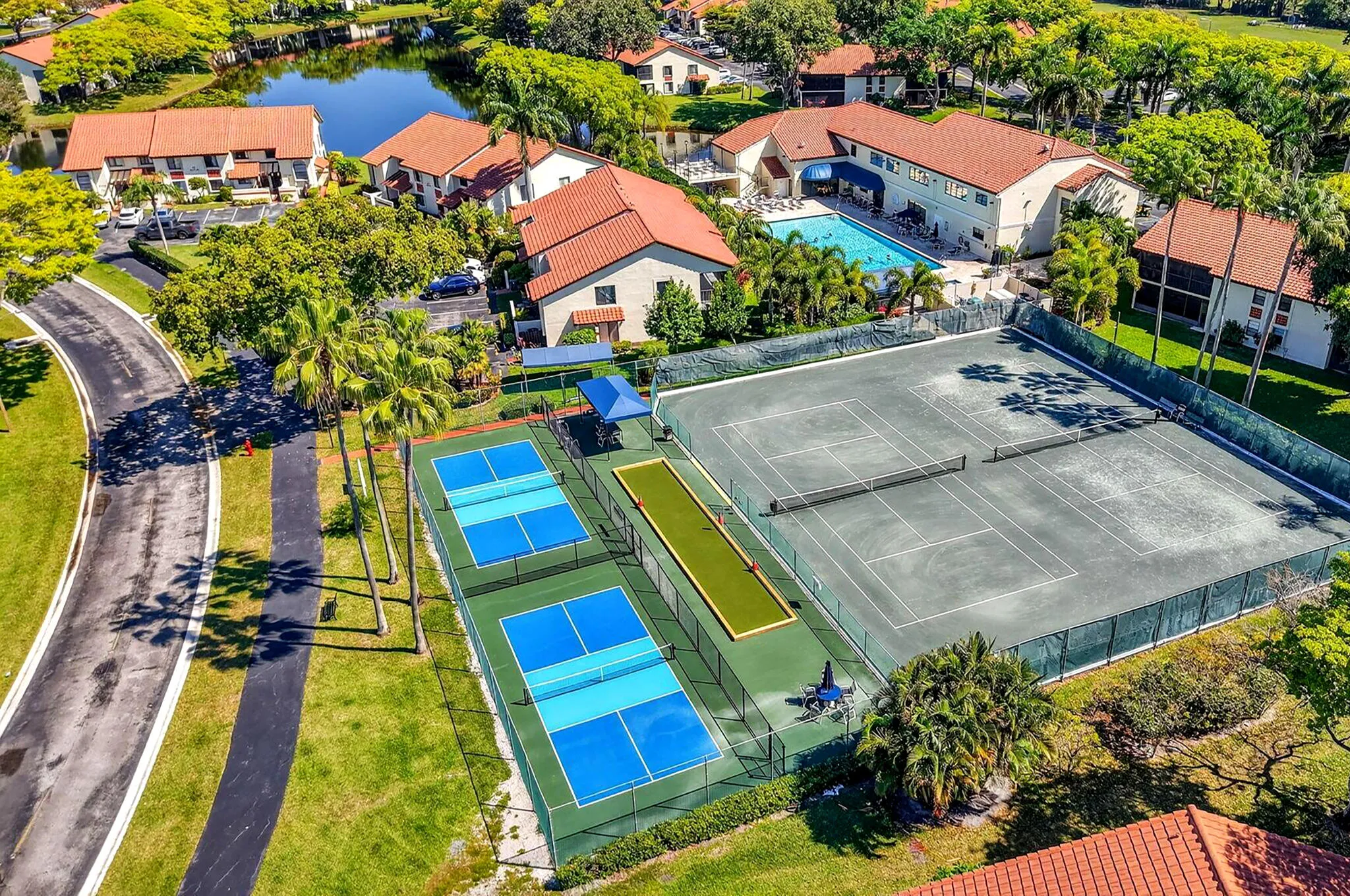 Aerial-Tennis Court