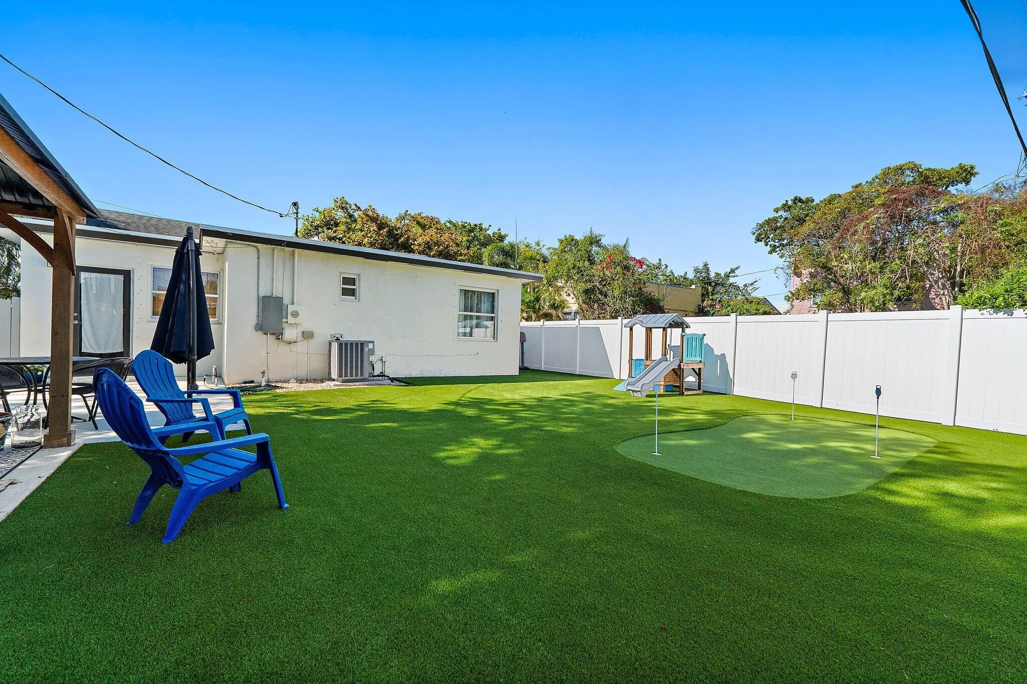 Backyard + Putting Green