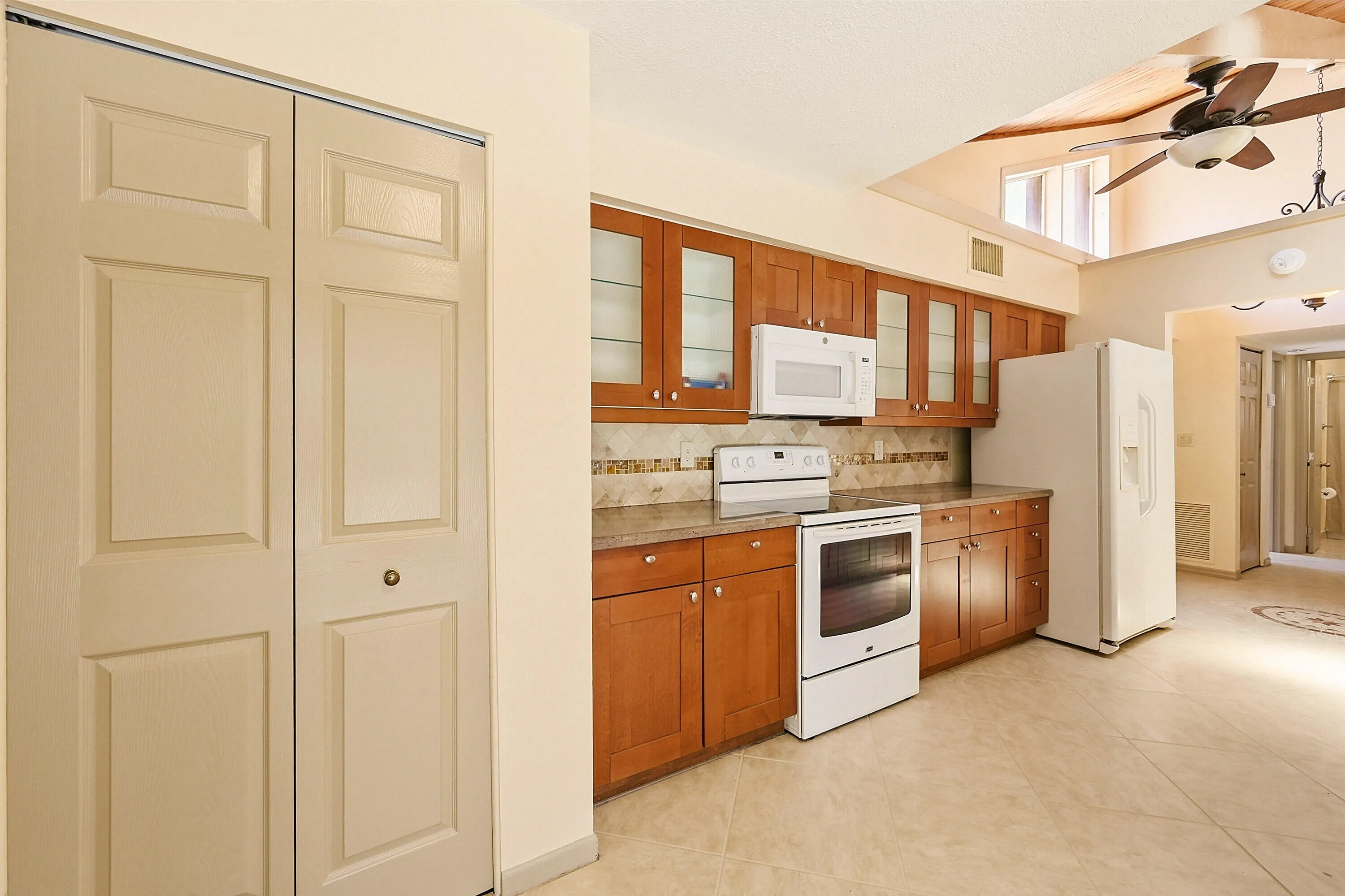 Large pantry on left
