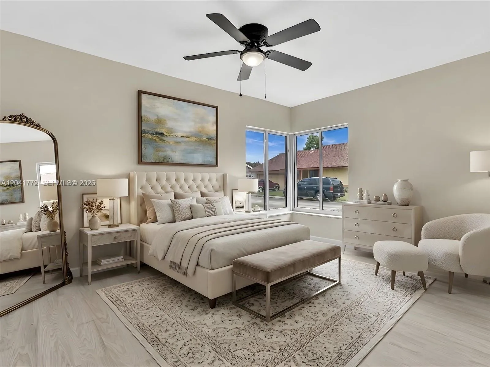 Bedroom 1Virtual staged photo.House For Rent8813 PARADISE CTTAMARAC, FL 33321(PARADISE ESTATES)786-600-0063