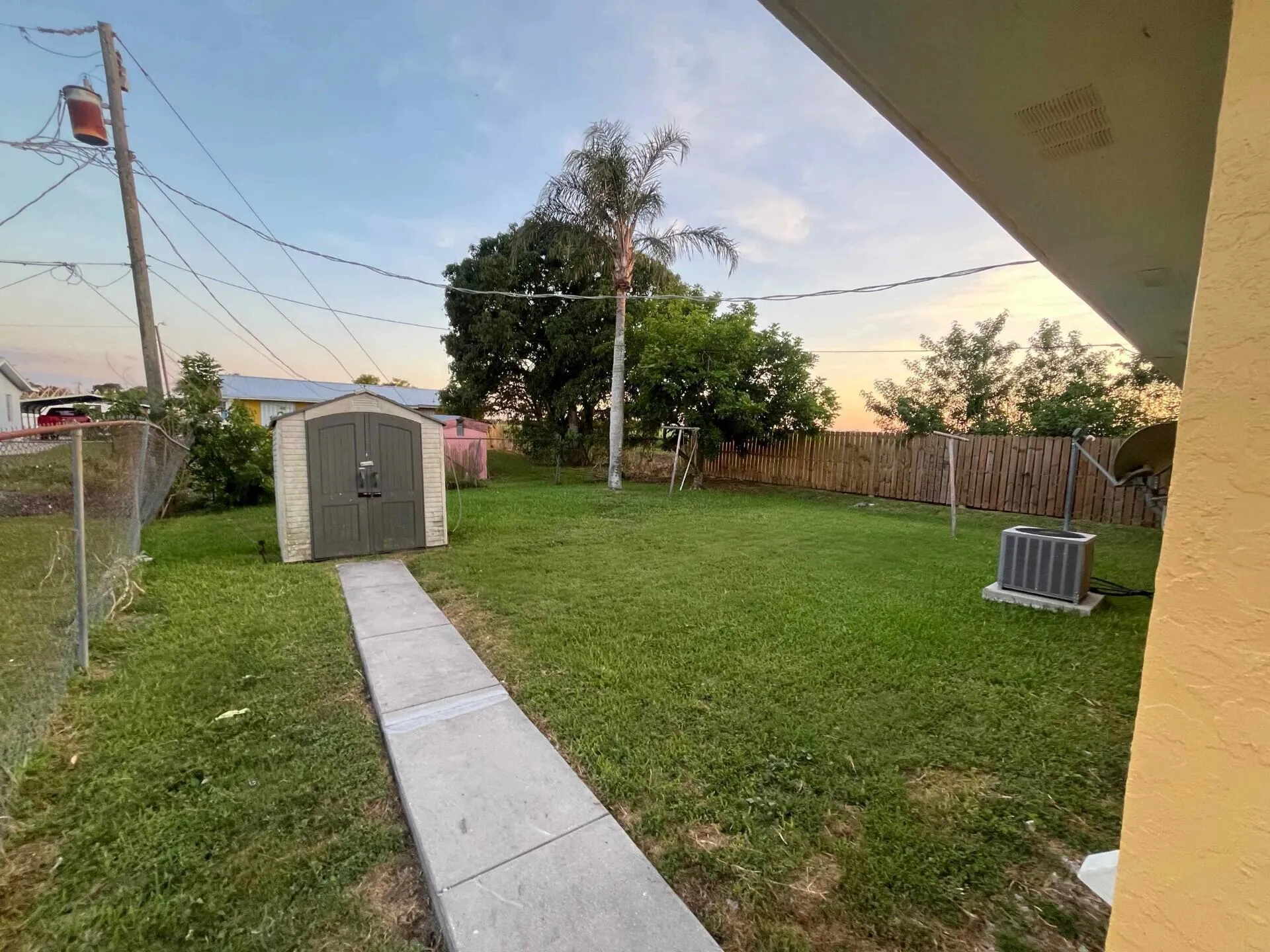 Rear patio