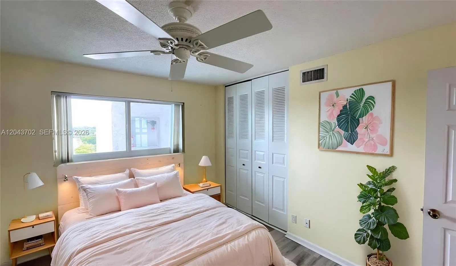 Second bedroom. Enhanced photo. Virtually staged photo.