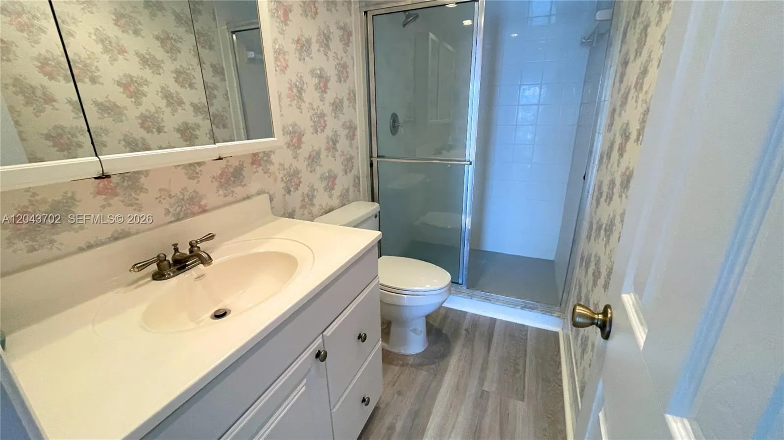 Second bathroom. Enhanced photo.