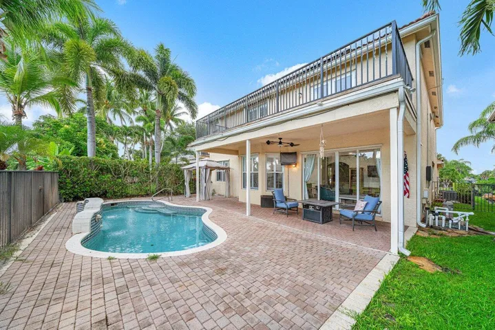 Backyard View/Balcony, Deck & Pool