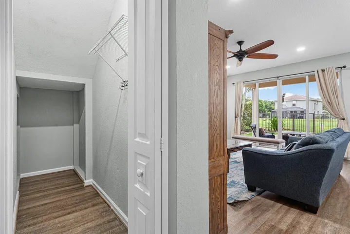 Under stairs closet