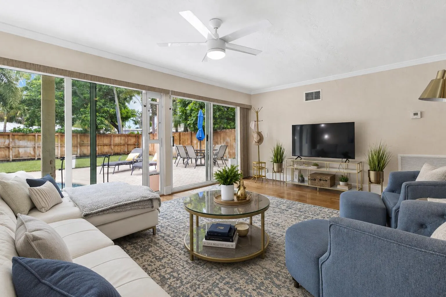 Virtually Staged Family Room