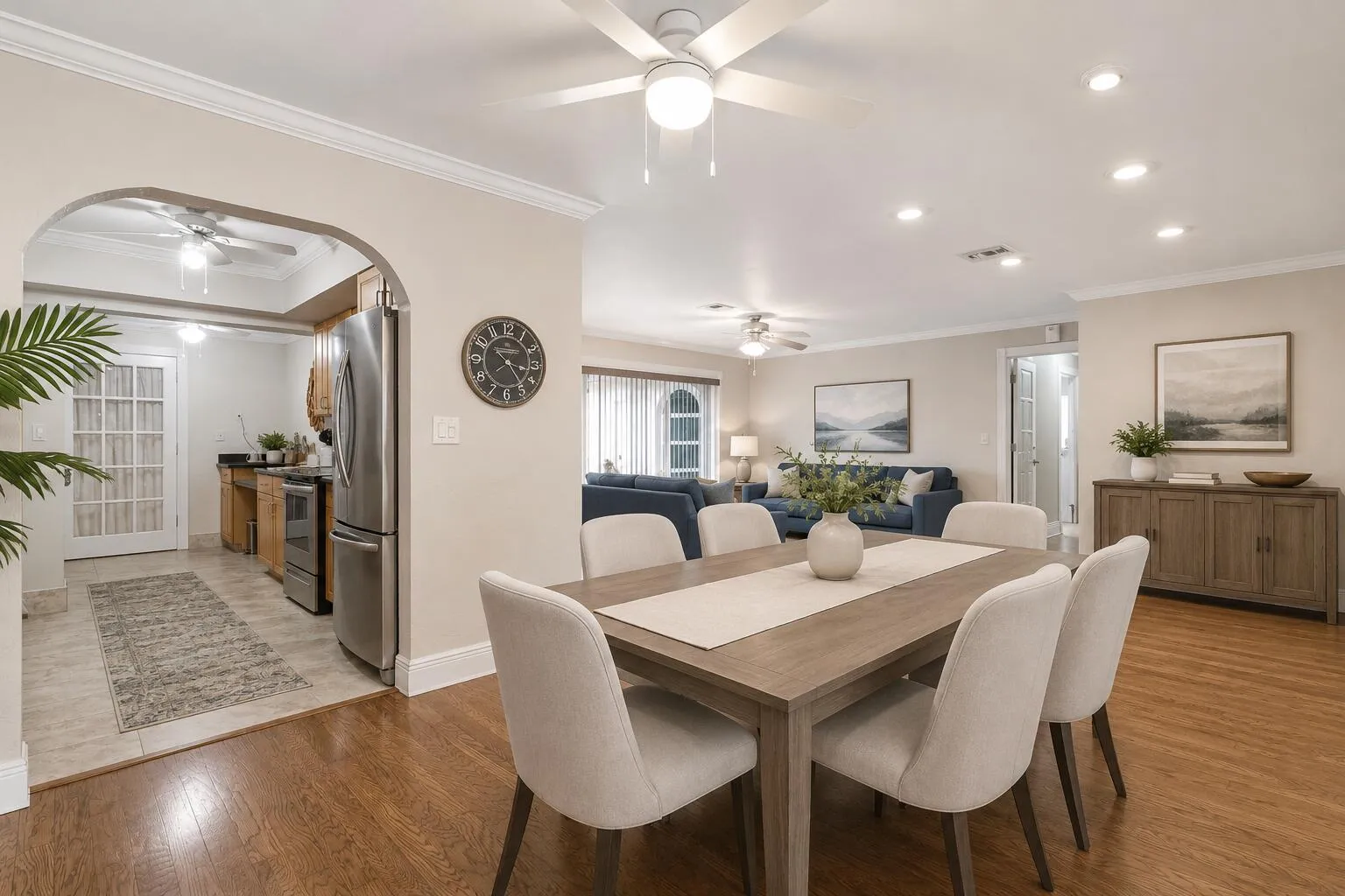 Virtually Staged Dining Area