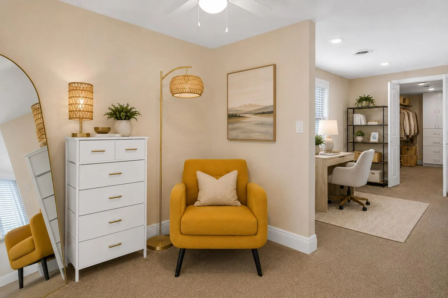Virtually Staged Primary Bonus Room