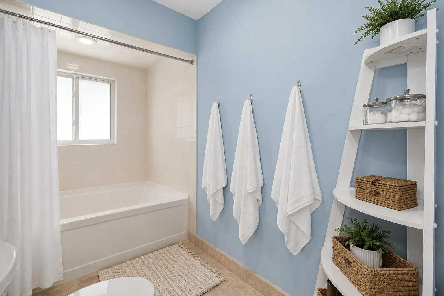 Virtually Staged Guest Bath